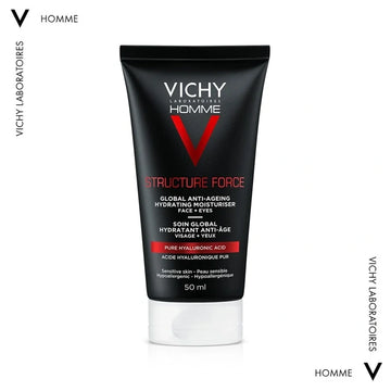 Vichy Homme Structure Force Αντιγηραντική Κρέμα Ενυδάτωσης – Μπροστινή όψη